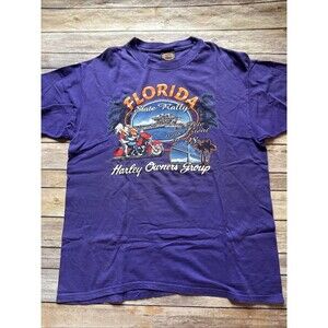 Vintage Harley-Davidson Motorcycles Hog Florida State Rally 1998 T Shirt Large